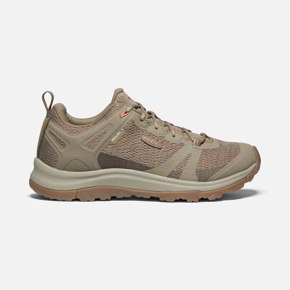 Zapatillas Keen Mexico Beige/Coral - Mujer Terradora Ii Waterproof Shoes - SG9603814